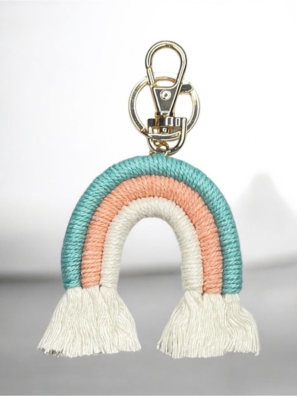 Handmade Rainbow Keychain Charm